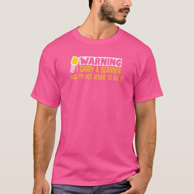 Postman Scanner für Postarbeiter T-Shirt (Vorderseite)