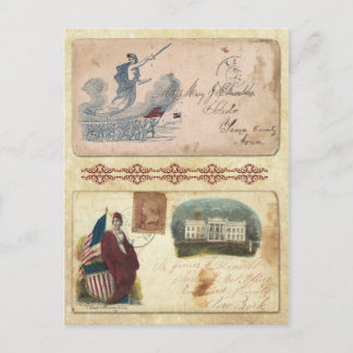 Postmarkierte Umschläge mit Kolumbien im Zivilen K Postkarte