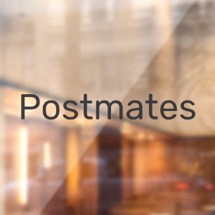 Postmates Delivery Driver Car Window Decor Fensteraufkleber