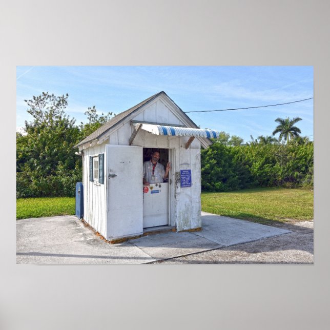 Postmeister Don in Ochopee, Florida Poster (Vorne)