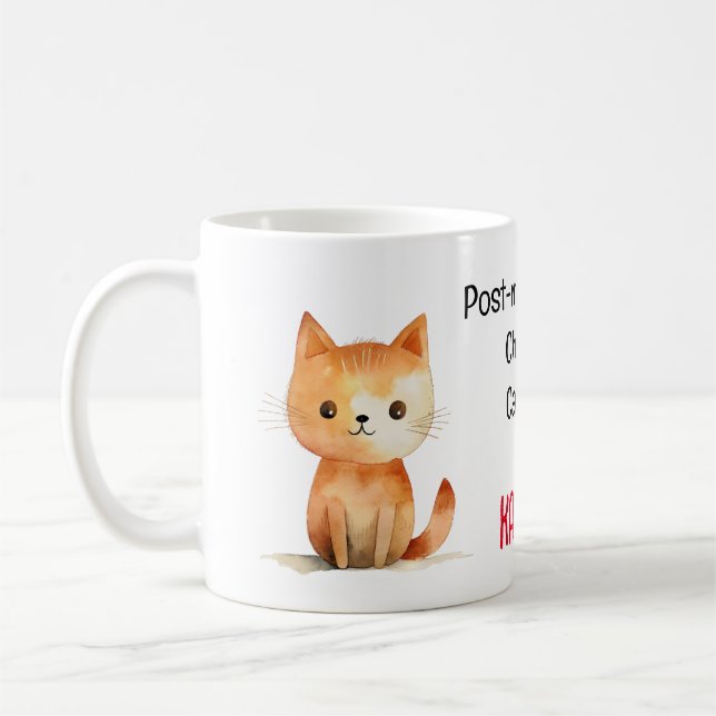Postmenopausale Kinderkatze Lady für Kamala-Tasse Kaffeetasse (Links)