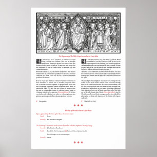 Postmesse Evangelium und Segen der Server poste Poster