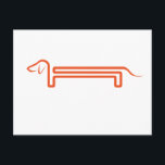 Postmit Dackel Postkarte<br><div class="desc">Postkarte Dackel Line</div>