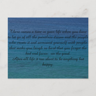 Postmit Spruch Postkarte