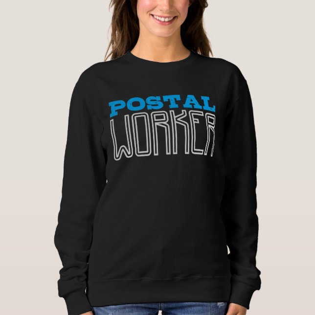 Postmitarbeiter Beschriftung Briefträger Postzuste Sweatshirt (Vorderseite)