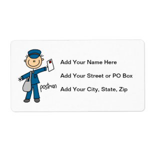 Postmitarbeiter-Strichmännchen