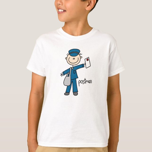 Postmitarbeiter-Strichmännchen T-Shirt (Vorderseite)