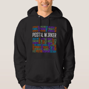 Postmitarbeiter Wörter Briefträger Postbote Hoodie