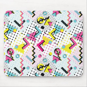 Postmoderne Memphis-Stilmuster Mousepad