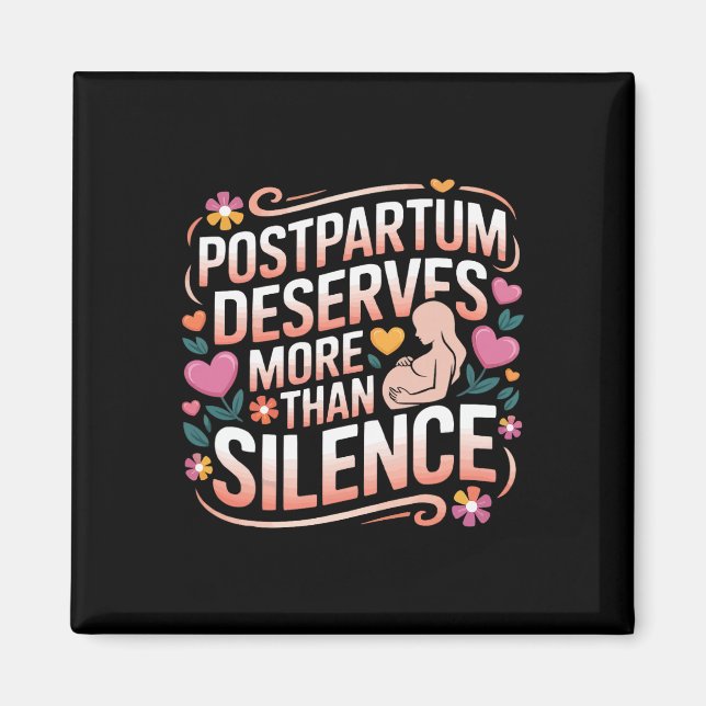 Postpartale Depression Mutter Mama Mütterliche Psy Magnet (Vorne)