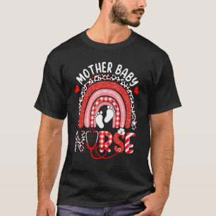 Postpartum Mutter Kinderkrankenversorgung Stethosk T-Shirt