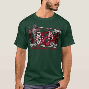PostPolio-Syndrom Sensibilisierungskreuz Band star T-Shirt