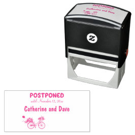 POSTPONED Wedding Special Event Custom Date Bike Permastempel