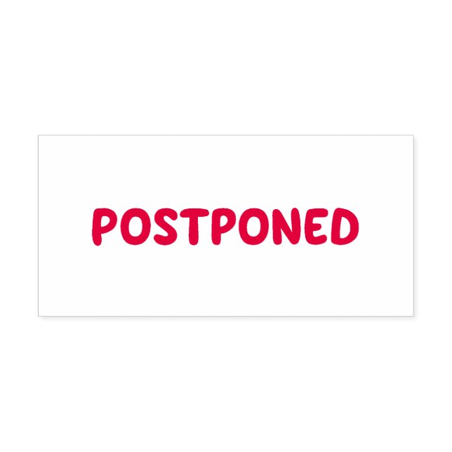 POSTPONED Wedding Special Event Occasion Mitzvah Permastempel (Design)
