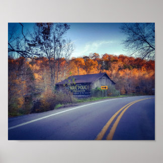 Postpouch Tabakstall in Zela Poster