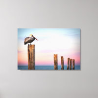 Posts & a Pelican | Fort Myers Beach, Florida