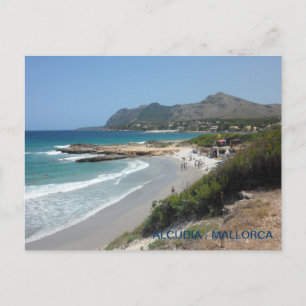 Postspielerin von Alcudia, Mallorca, Mallorca. Postkarte