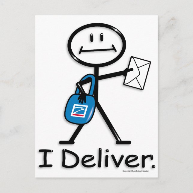 Postträger Postkarte (Vorderseite)