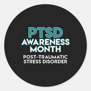 Posttraumatische Stressstörung Runder Aufkleber