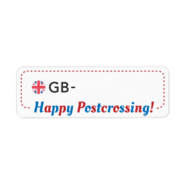 Postübergabe Postcard ID GB UK Postcrosser ラ ベ ル