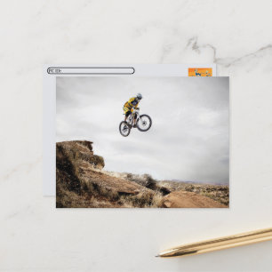 Postübergang - Mountainbike Postkarte