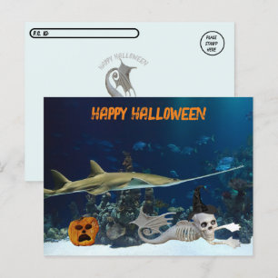 Postüberquerung - unter MeeresHalloween Postkarte