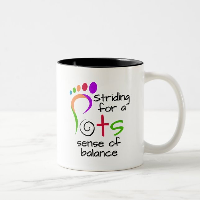 Postural Tachykardie Syndrom (POTS) Zweifarbige Tasse (Rechts)