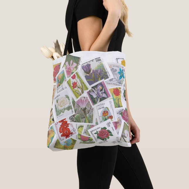Postwertzeichen-Collage-Tasche Tasche (Von Nahem)