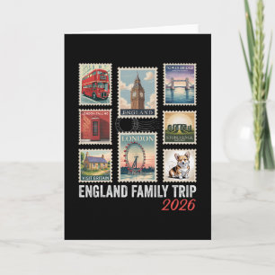 Postwertzeichen England Familienreise 2026 London Karte