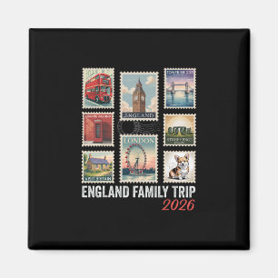 Postwertzeichen England Familienreise 2026 London Magnet