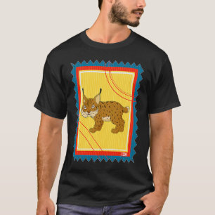 Postwertzeichen-Wildkatze Karakal T-Shirt