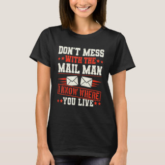 Postzustelldienst Postamt Briefkasten T-Shirt
