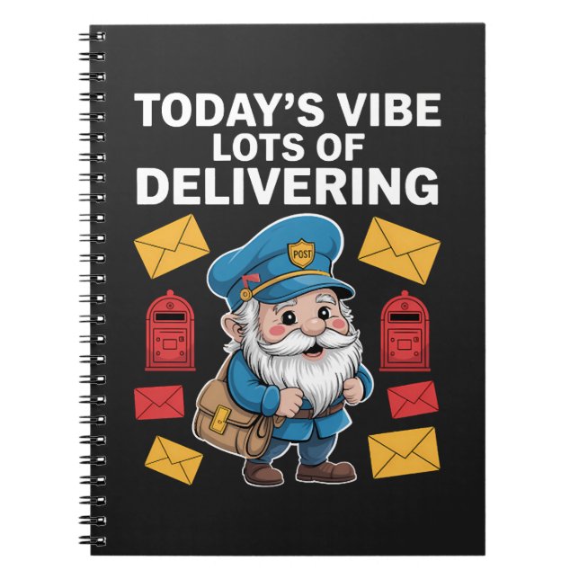 Postzusteller-Gnome Mail Notizblock (Vorderseite)