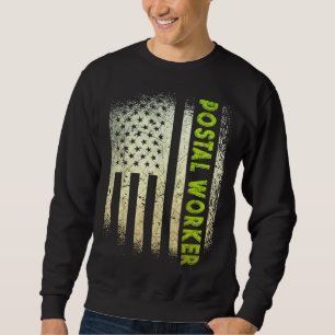 Postzusteller Zustelldienst Postamt Briefträger Sweatshirt