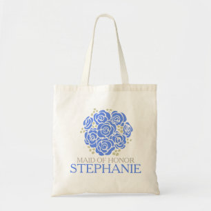 Posy blue Maid d'honneur mariage sac de faveur