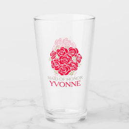 Posy danke Ihnen Trauzeugin rote Gastgeschenk Hoch Glas