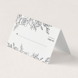 Posy De Mariage Rose Carte De Placement De Siège