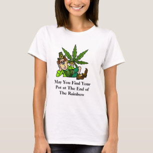 Pot à l'extrémité du T-shirt Ver d'arc-en-ciel.