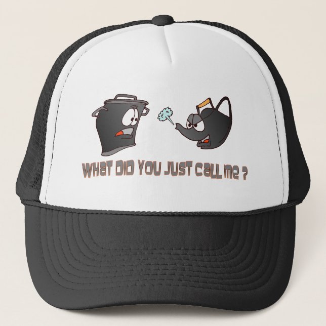 Pot appelant le Casquette noir Kettle (Devant)