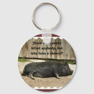 Pot Bellied Pig Schlüsselanhänger