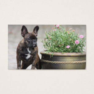 Pot de fleurs Bouledogue Français