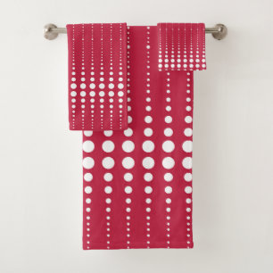 Pot de polka rouge, point de polka, rétro, point d