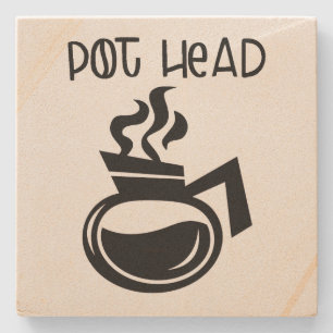 POT HEAD-Kaffee Steinuntersetzer