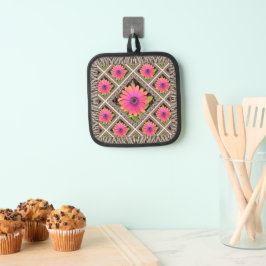 Pot Holder mit Atemberaubenden Gazanias Topflappen