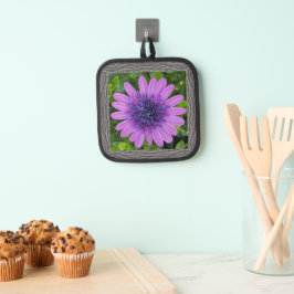 Pot Holder mit Lila afrikanischer Daisy Topflappen