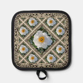 Pot Holder mit Matilija Poppies Topflappen