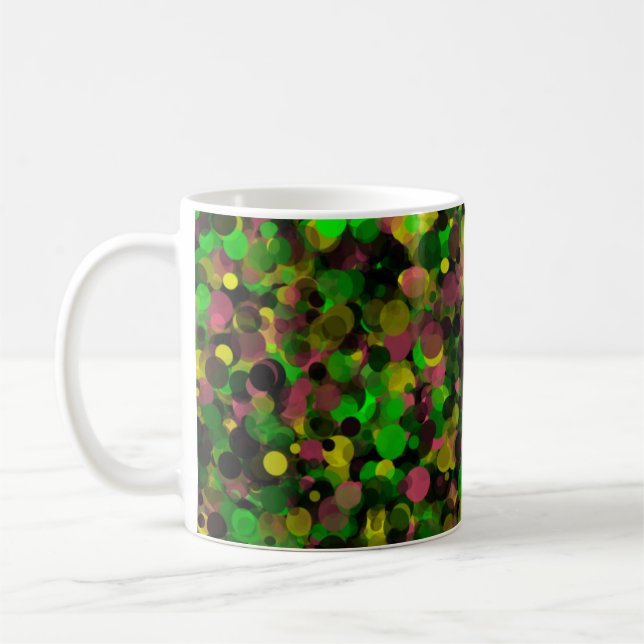 Pot jaune pourpre vert 11oz Mug (Gauche)