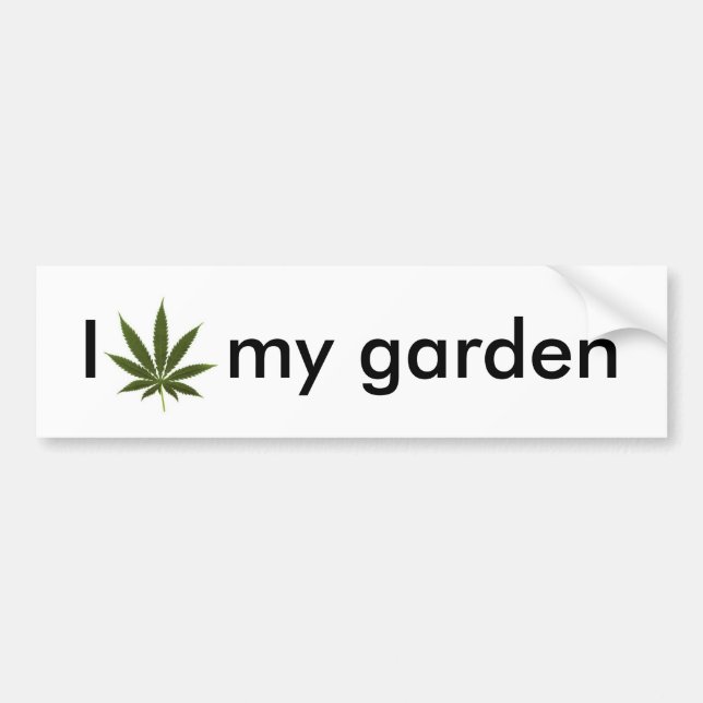 Pot_leaf_tattoo, I my garden Autoaufkleber (Vorne)