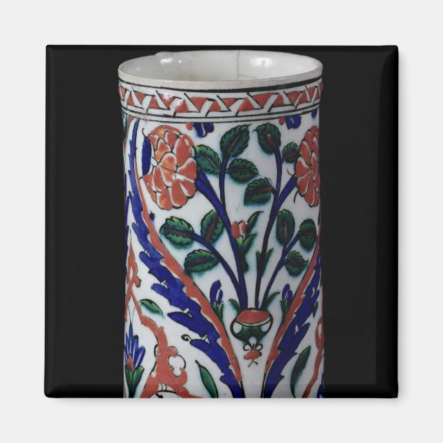 Pot mit Blumendekoration, Iznik Magnet (Vorne)
