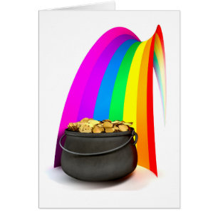 Pot O' Gold À La Fin D'Un Arc En Ciel
